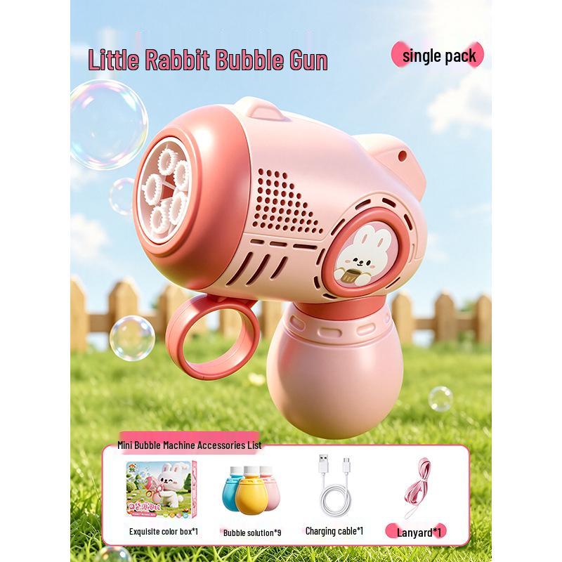 2026 Rechargeable Mini Pocket Bubble Gun: Children's Automatic Handheld Toy