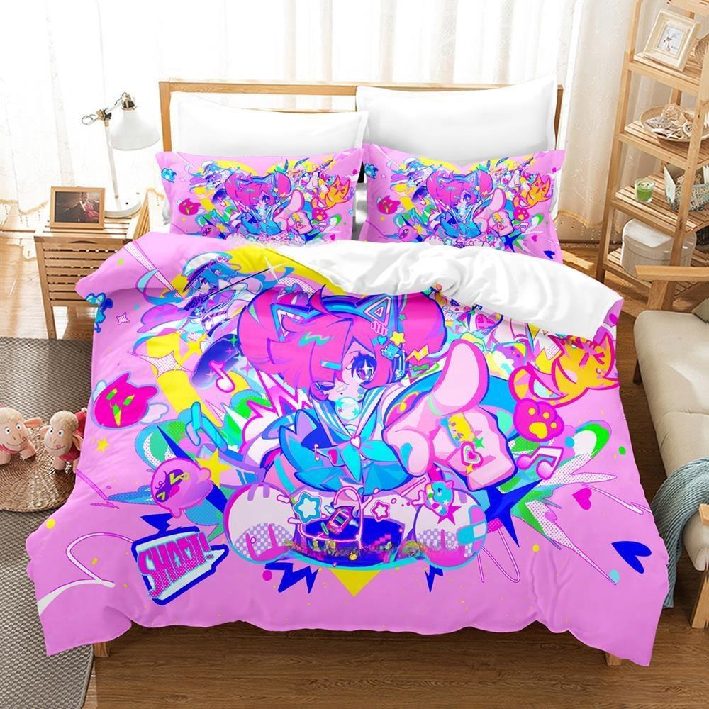 Fashion 3D Print Music Game  Muse Dash Bedding Set Single Twin Full Queen King Size Bed Set Adult Kid Bedroom Duvet Cover Sets