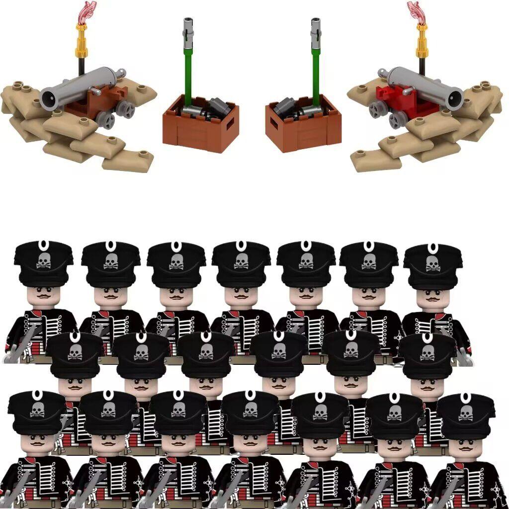 

Новые Наполеоновские войны Средневековые военные строительные блоки MOC Прусские солдаты Фигурки Оружие Пистолет Сборные кирпичики Детские игрушки