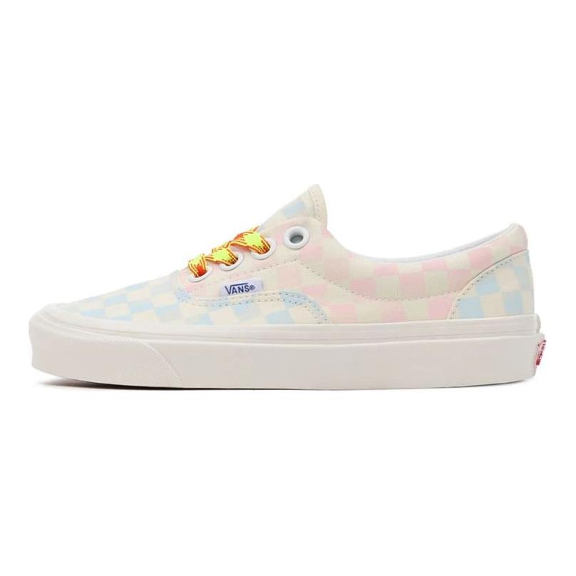 Vans Era Anaheim Factory 95 DX Casual Checkerboard Low Top Skate Shoes Unisex Sneaker Blue Pink VN0A7Q5ZB37