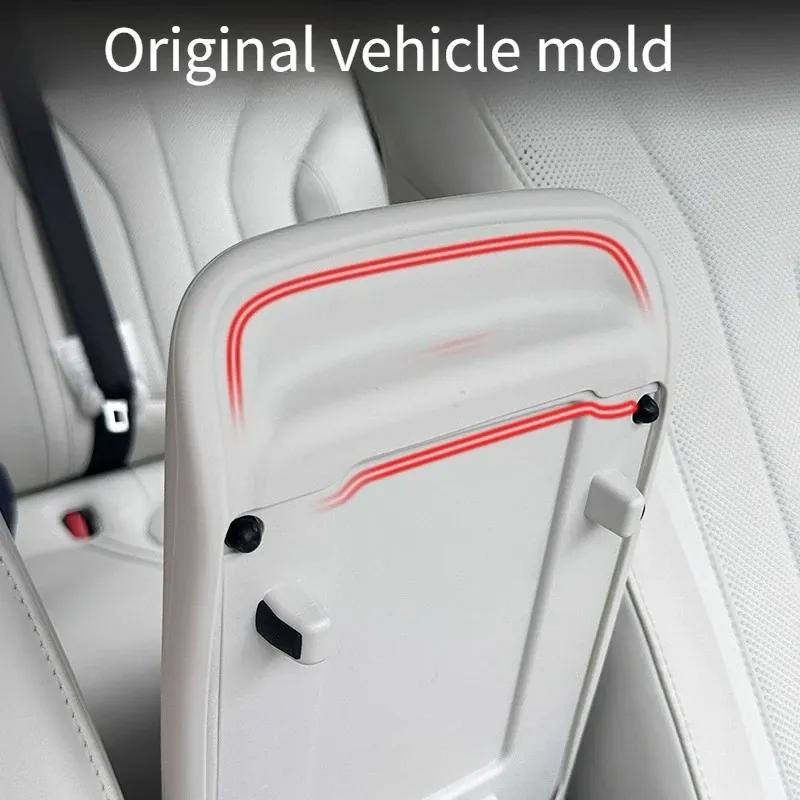 Center Console Armrest Box Silicone Cover, Original Car Color Protective Pad For Geely Xingyuan EX2 eMas 5 2024-2026 Accessories