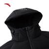 Anta Men's Warm Water-Repellent Long Hooded Down Jacket