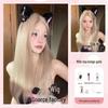 Sihuan Long Straight Lace Wig - Natural Beige Gray Gold, Lolita Style