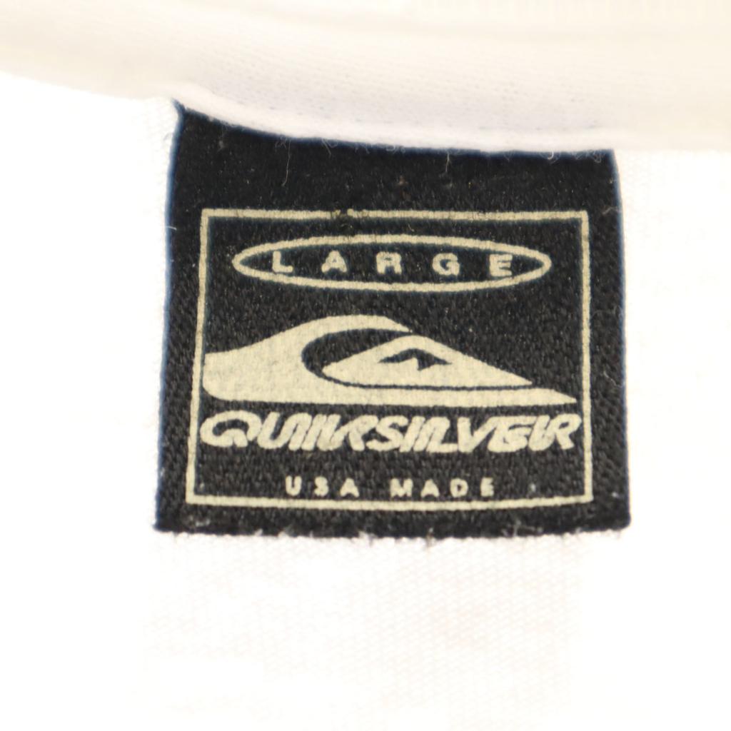 Quiksilver Made in USA Back logo Short sleeve T-shirt L Single stitch Men's Used