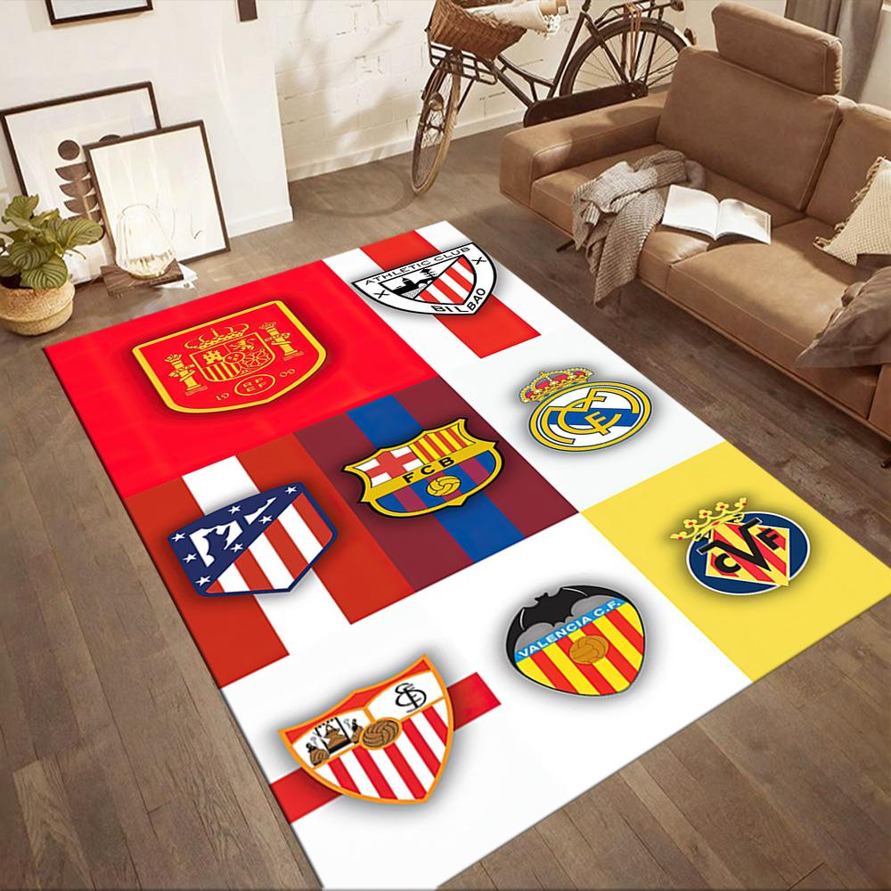 Atletico Madrid Floor Mat Suitable For Study Room Dining Room Game Room Playrooms Antislip Rug Office Home Decor Birthdaychristmas Gift