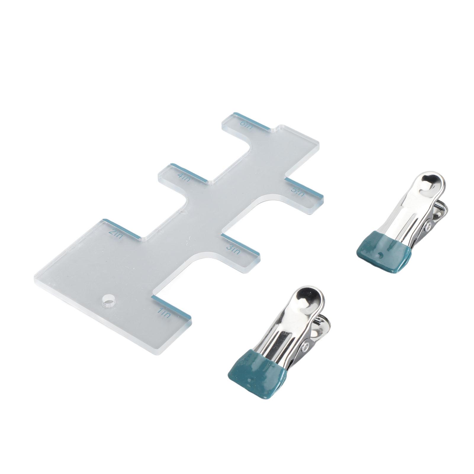 

Macrame Plant Hanger Gauge 6 Inch Clear Acrylic Plant Hanger Ruler for Sewing Knitting Crafting темно-зеленого