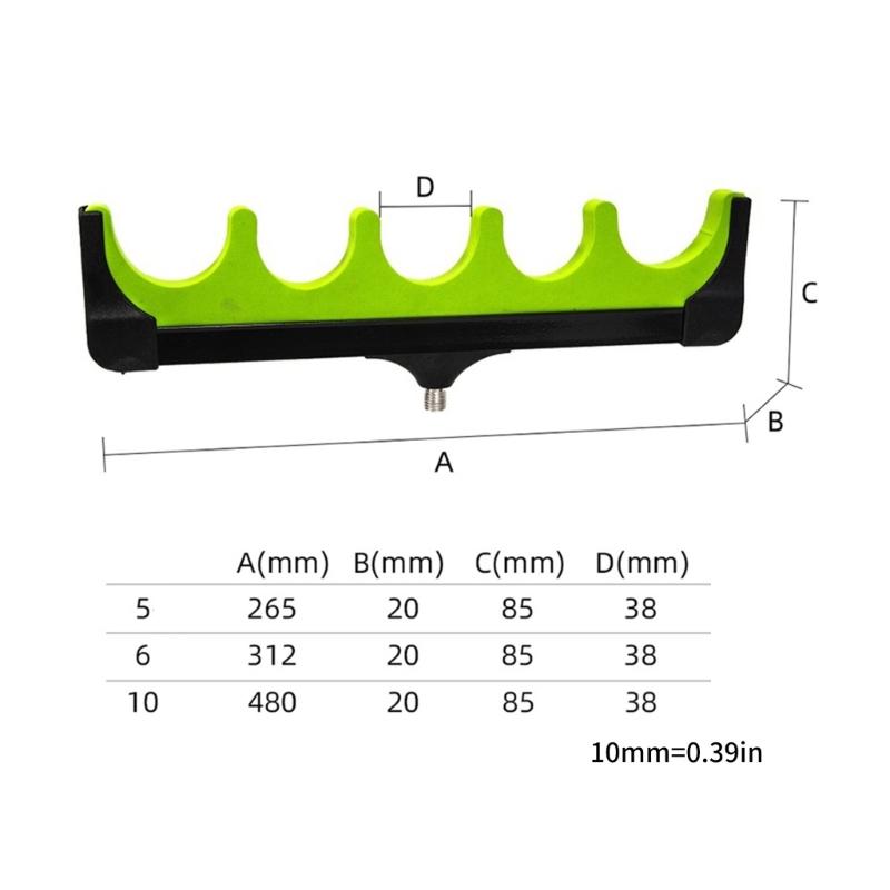 Adjustable Length Fishing Rod Holder Night Fishing Rod Holder Portables for Beach Lake River Angling Accessories