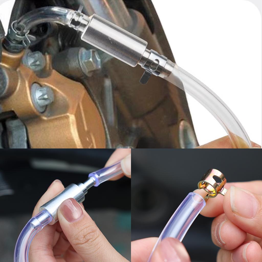 Car Clutch Brake Bleeder Hose Hydraulic Clutch One Way Valve Tube Bleeding Tool Replacement Adapter Kit Auto Accessories