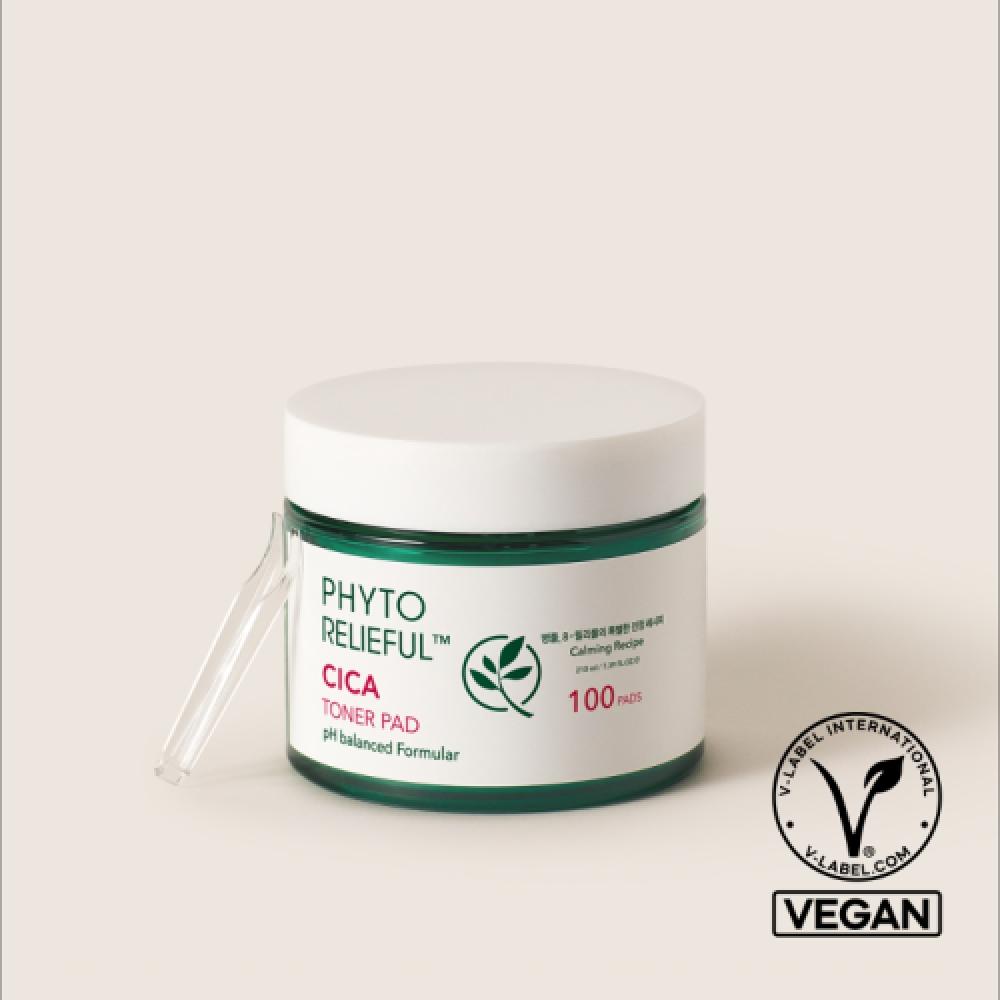 Thank You Farmer Phyto Relief  Vegan Cica Toner Pads 100pcs   210ml none