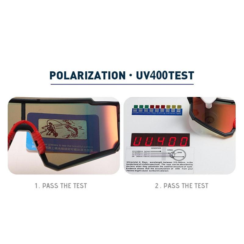 AORON Big Lens Cycling Sunglasses Outdoor Fashion Sport Driving Skiing Glasses for Men Women Polarized Sunglasses