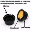 2Pcs Air Compressor Muffler Filter Silencers Metal Air Compressor Intake Filter and Noise Muffler Replacement Parts