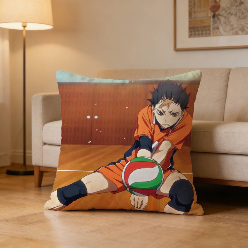 Sports Anime H-Haikyuu Pillow Case Pattern Printed Pillowcase For Living Room Sofa Cushion Cover