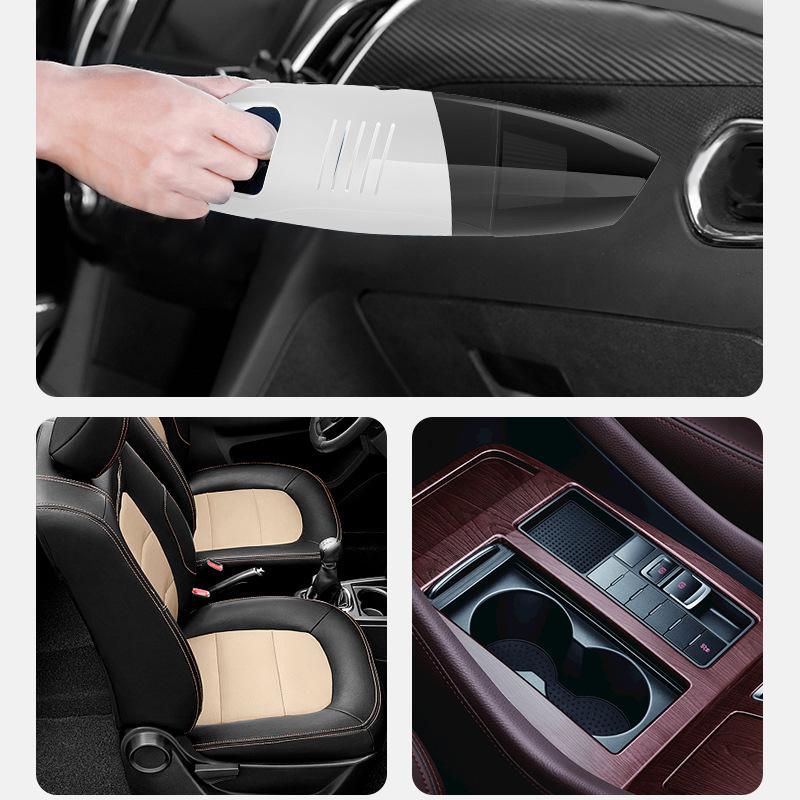 Wireless Car and Home Wet/Dry Vacuum Cleaner, High-Power, Cigarette Lighter-Compatible