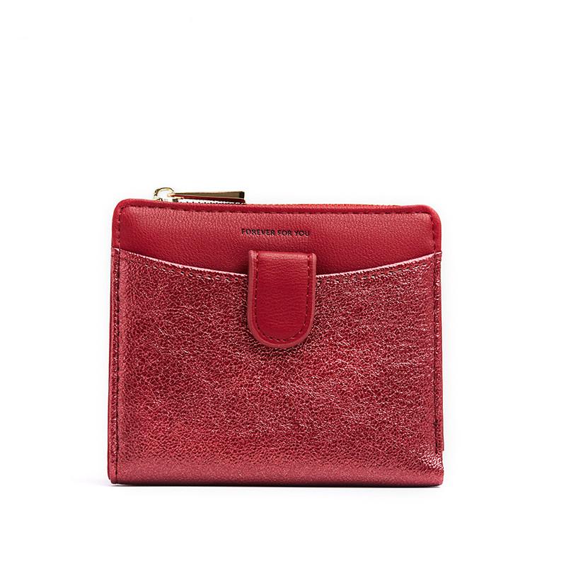 Многофункциональный короткий кошелек для кредитных карт с блестками, тройной кошелек, сумка для денег, клатч с блестками и блестками