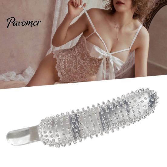 Durable One Piece Molded Toy Large Clear Silicone Dildo, Realistic Sex for Men Sensory Grain Texture Stroker Women, BDSM Beginner Training Tool, Adult