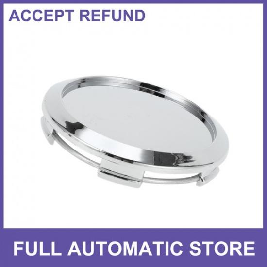 Single Car Wheel Center Hub Cap Rim Cover Hub Cap 2.52  OD Chrome Universal