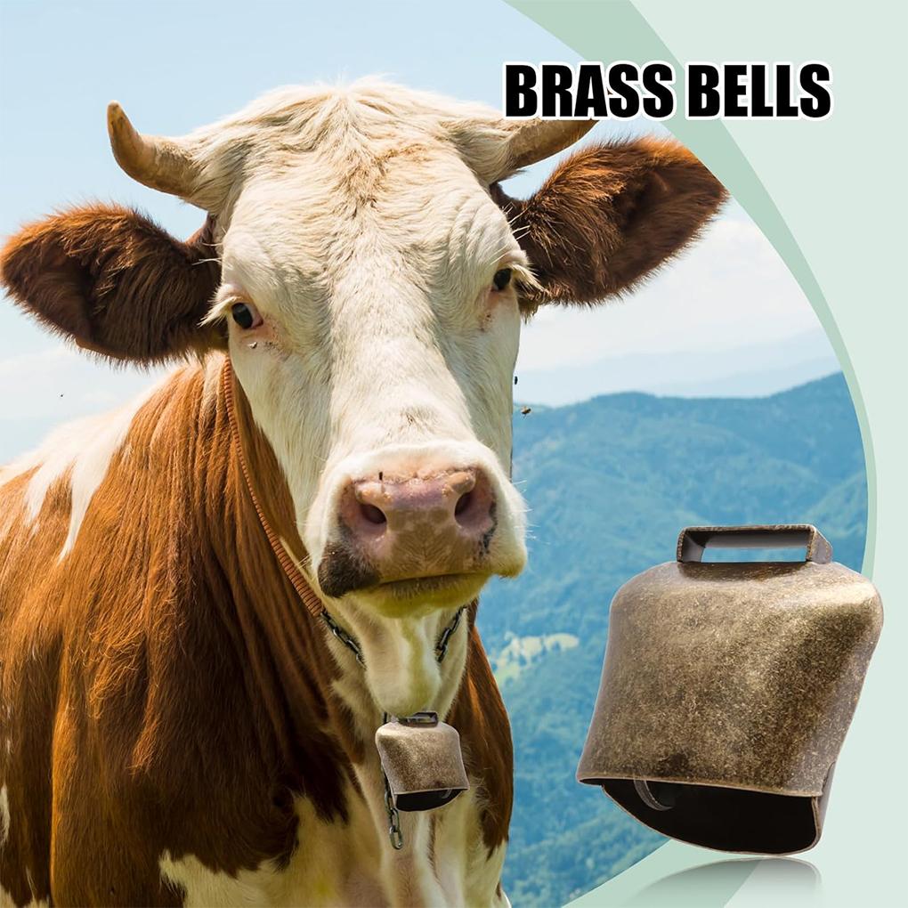 Cow Horse Sheep Grazing Copper Bells Large Thickened Cattle Sheep Copper Bells Loud Crisp Spread Farther Loud Prevent The Loss