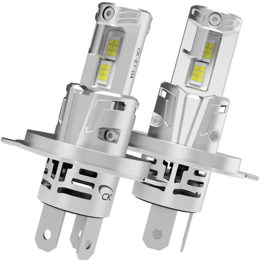 Cyberstork H4 LED Headlight, 119.400 cd, White, 5.200 Lumens, Wireless, 6,500 K, Easy Installation,