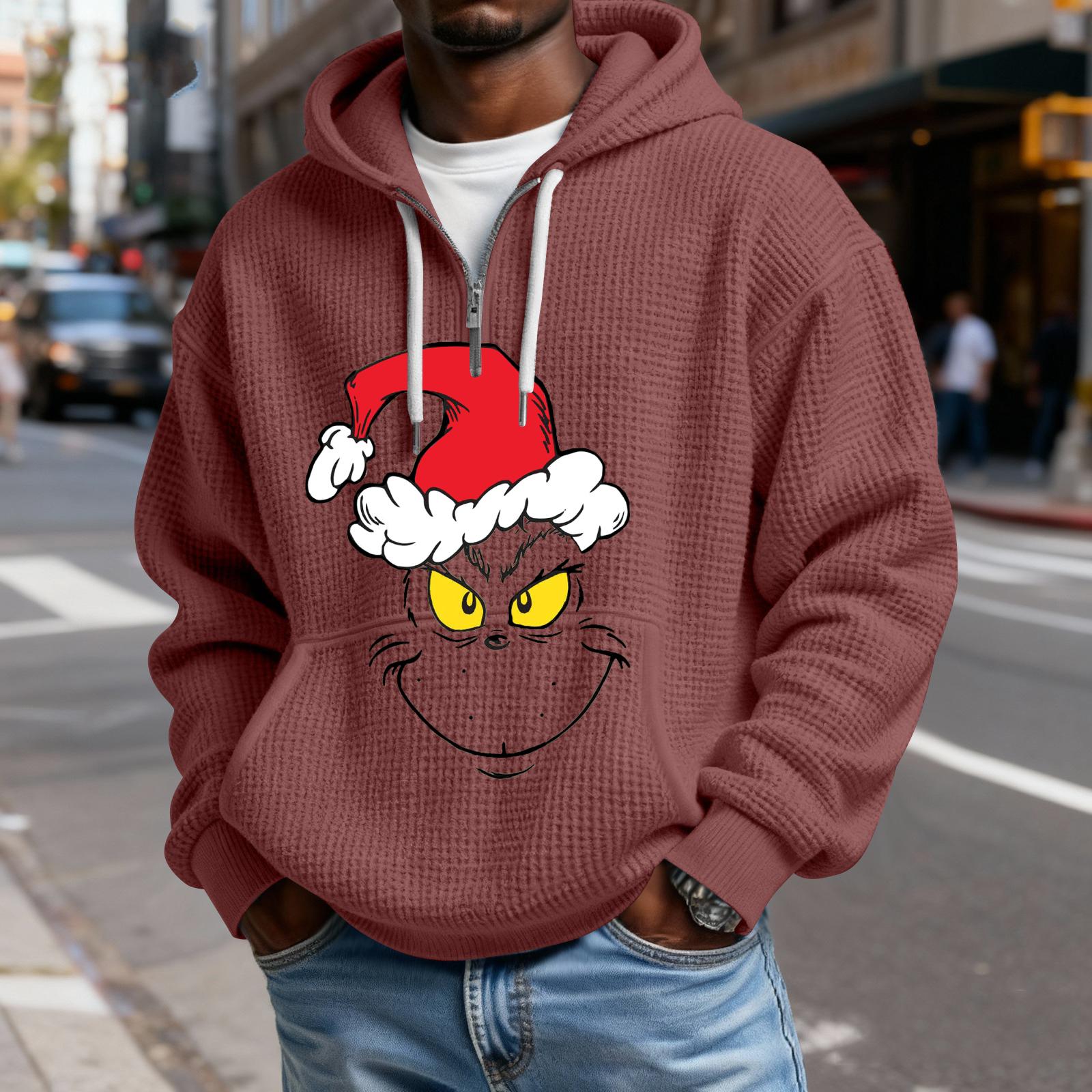 

Men s Casual Color Zipper Long Sleeve Hooded Sweatshirt, Everyday Zipper Casual Long Sleeve T-Shirt XXXXXL винний