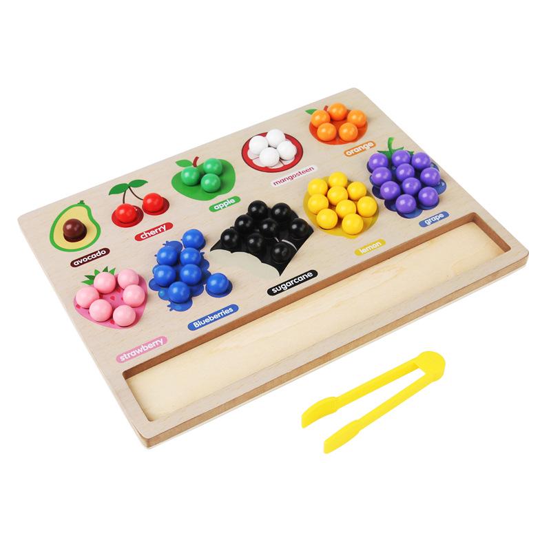 Color Cognition Bead Game for Kids - Early Education Toy for Hand Movement Training