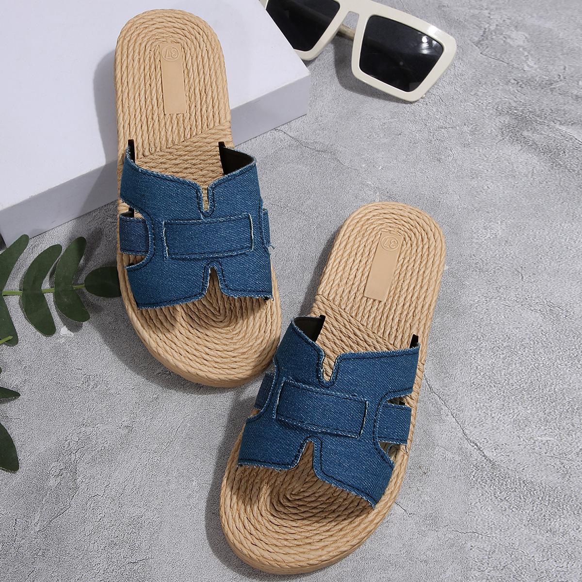 Flat-bottomed Slippers, Casual Beach Sandals, Women s Shoes 36