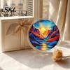 Home Decor Puzzle Gift Acrylic Suncatcher, Colorful Window Hanging, 7.48 Inch Sun Catcher Stained Glass Decoration Ornament, Ideal for Gifting