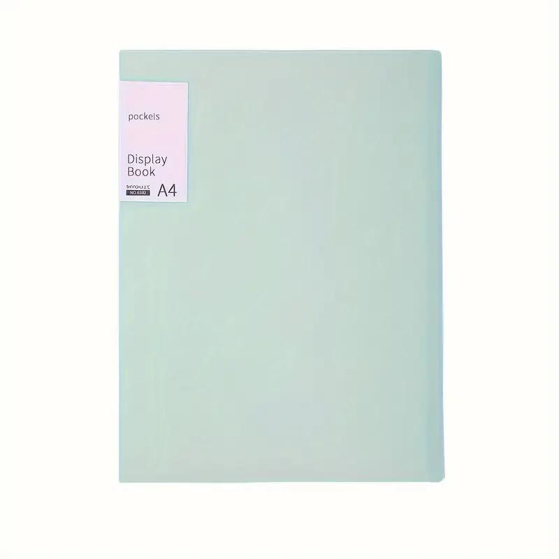 Document Presentation Folder - A4 PP Display Book with 20/40 Transparent Pockets & Sheet Protectors
