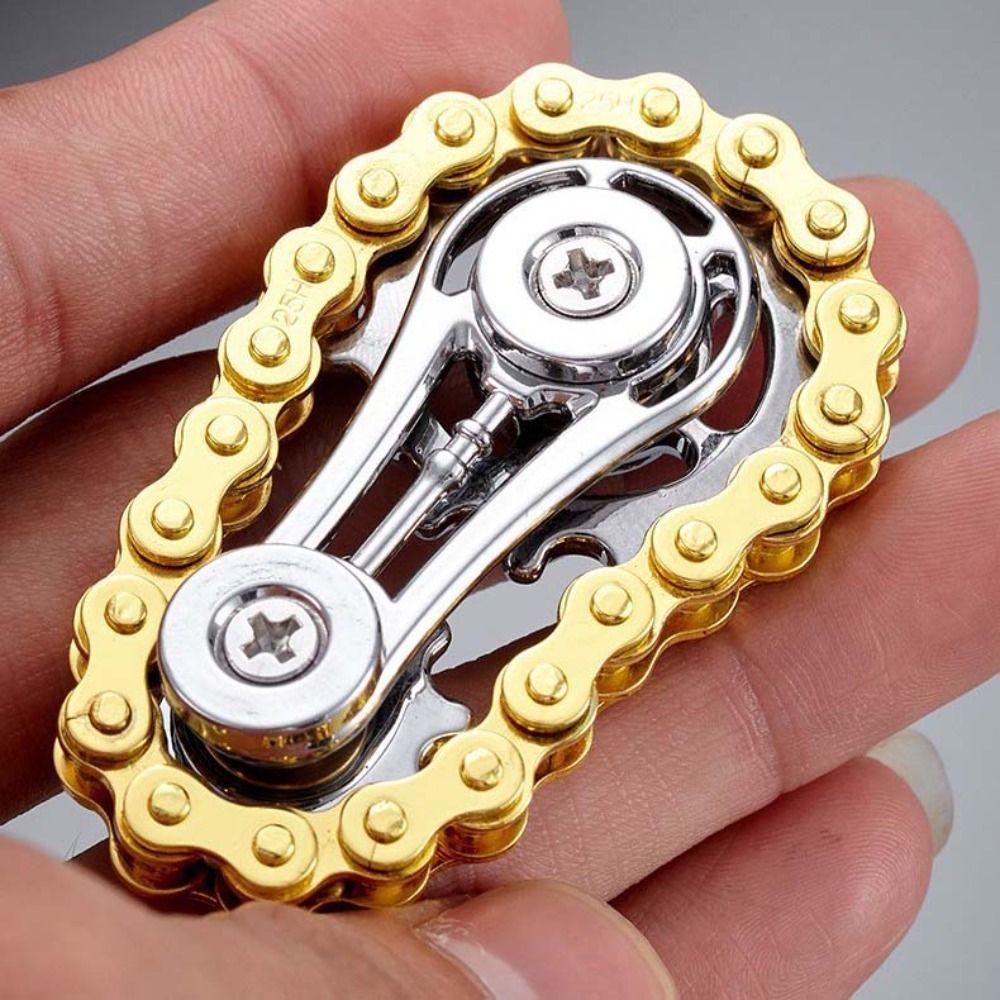 Metal Bike Chain Sprocket Fidget Spinner EDC Spinner Chains Fidget Spinner Fidget Toys  Adult