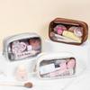 Pvc Storage Toiletry Bag Large Capacity Make Up Bag Portable Transparent Cosmetic Bag  Girls