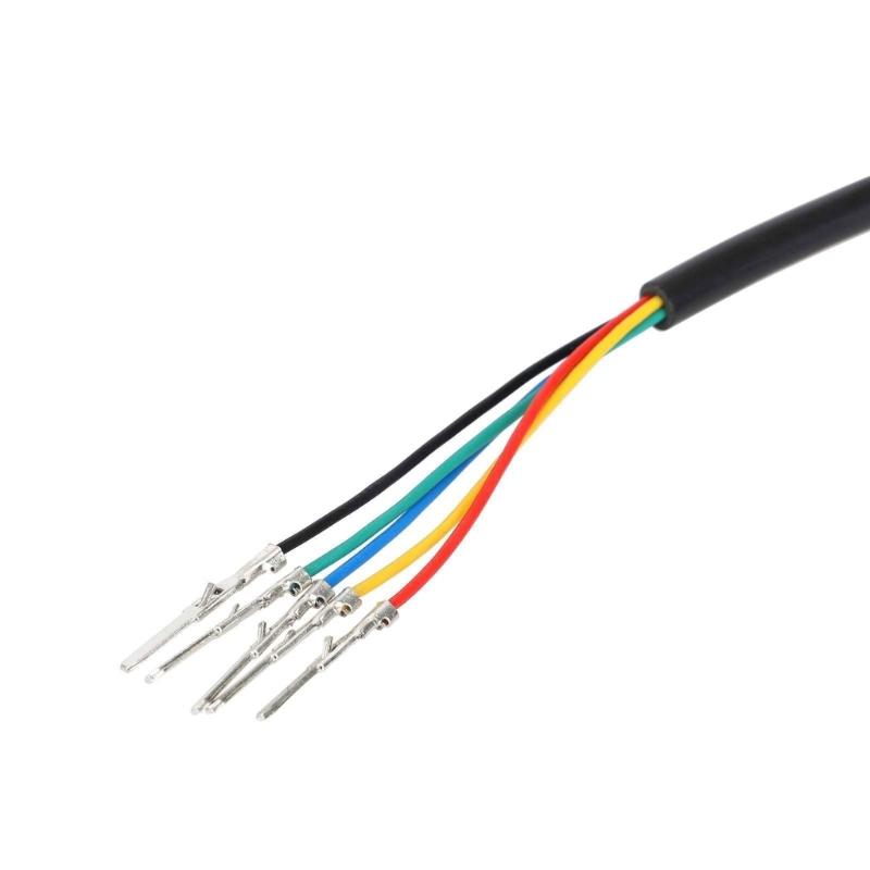 Universal 5 Pin Gauges Connector Cable For Electric Scooters Durability Plastic Construction Secure Signal Transfer