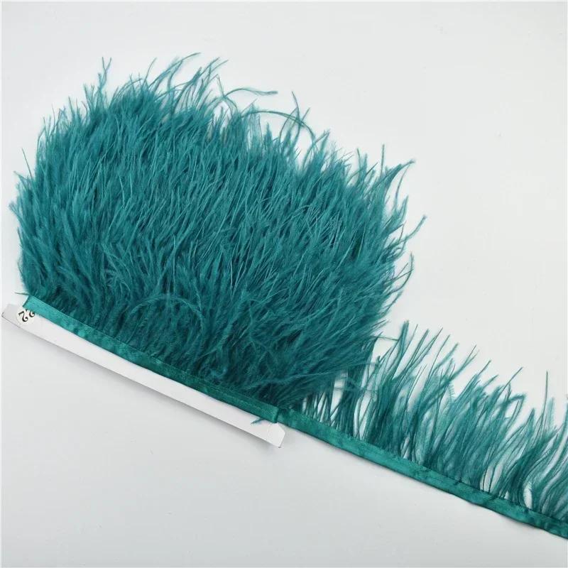 Peří 1 metrů Kůže Růžová Pštrosí Peří Lemování Lemování Šířka 8-10cm Černé Pštrosí Peří Stuha Oblečení Svatba Peří Dekorace