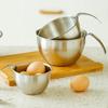 Stainless Steel Mixing Bowl with Strainer 2 In 1 Multifunctional Basin Strainer with Handle for Mixing Batter Egg Cream Washing
