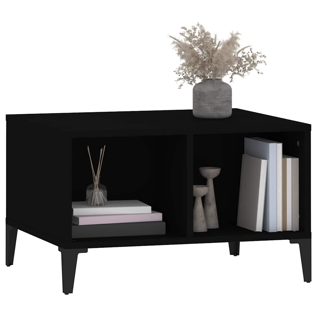 Black Coffee Table 60 x 50 x 36.5 cm Particleboard