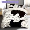 Pościel z wzorem kreskówki Dragon Ball Vegeta Dekoracja domu Prezent urodzinowy (1 * poszwa na kołdrę + 2 * poszewki na poduszki, bez rdzenia)