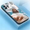 God Jesus Pray Stickers Phone Case For iPhone 17,16,15,14,13,12,11,Air,XR,Pro,Max,Plus,mini,SE Silicone Black Cover