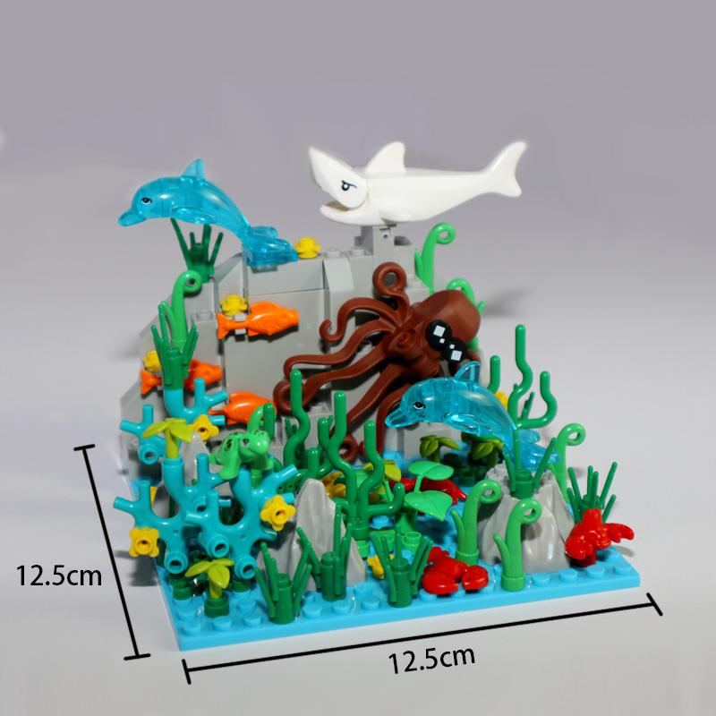 High-Quality Sea High-Quality Animal High-Quality Moc High-Quality Building High-Quality Blocks High-Quality With High-Quality Plants High-Quality