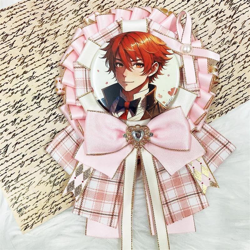 Checkered Rosette Oshikatsu Magnet Otakukatsu 57mm 75mm [Used]