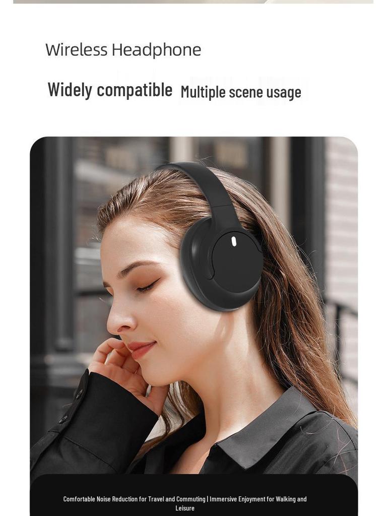 Universal Over-Ear Noise-Cancelling Wireless Bluetooth Headphones