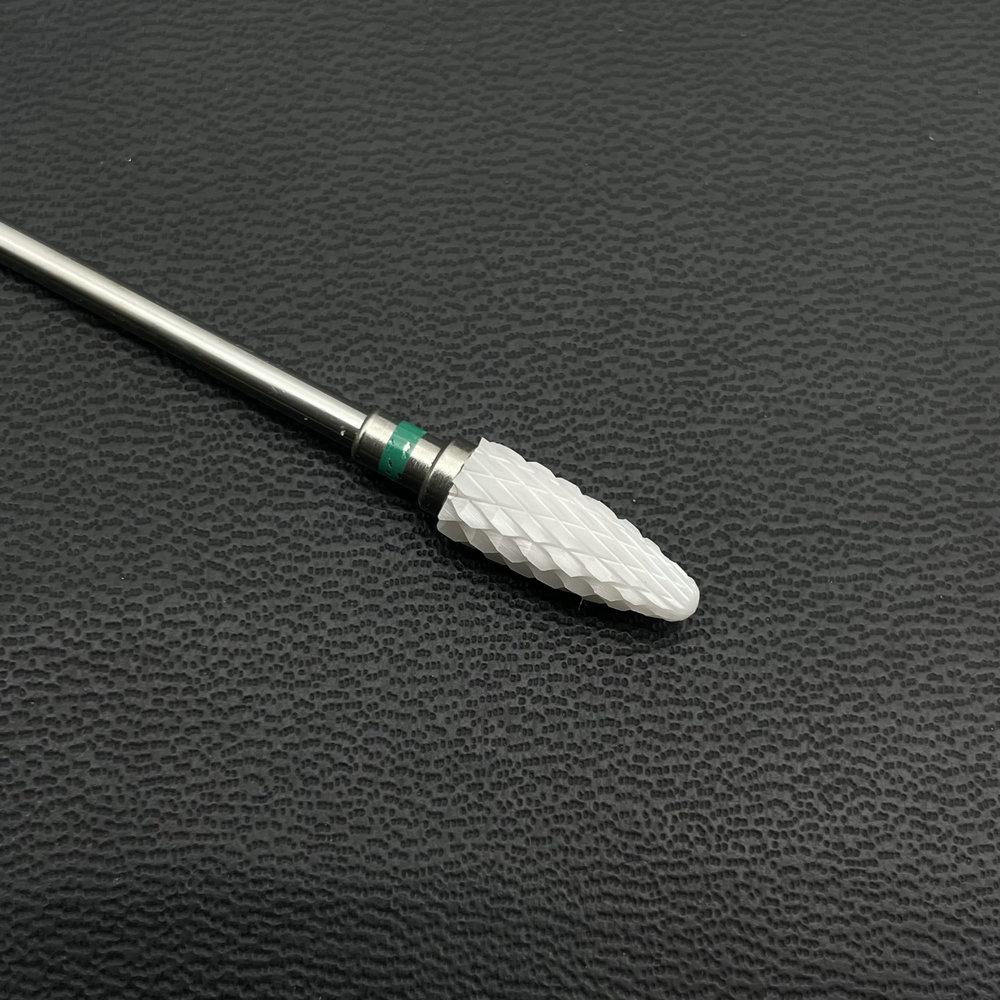 1Pc White Ceremic Nail Drill Bits Ceramic Cuticle Clean Bur Rotary Milling Cutters for Manicure Pedicure Dental Polishing Burs