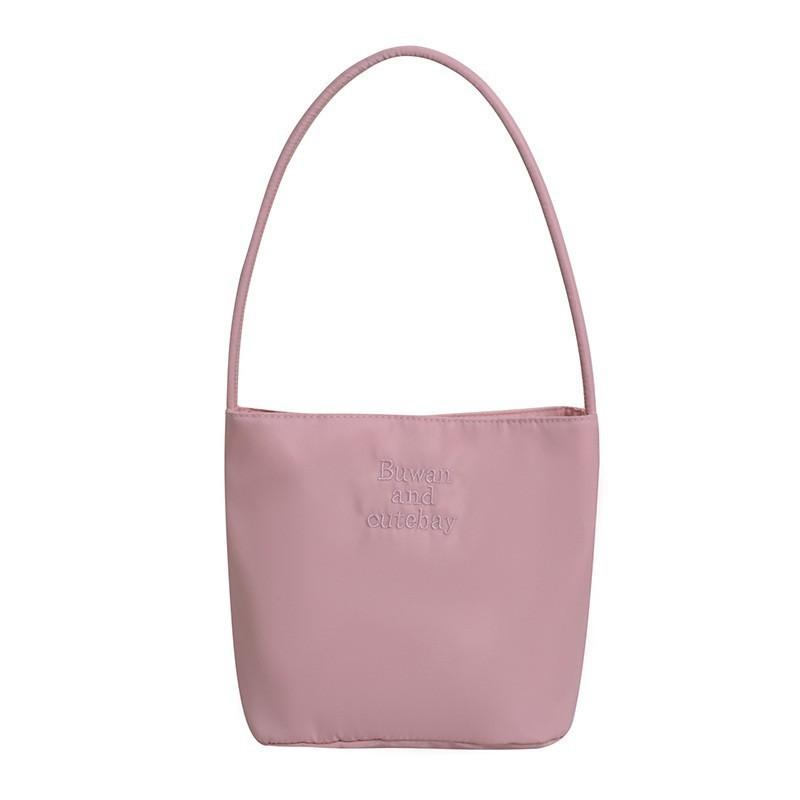Minimalist Nylon Crossbody Bag With Plush Elements For Daily Casual Use