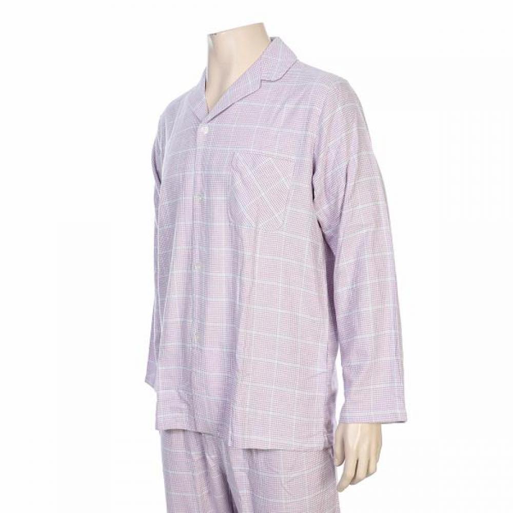BARBARA Men S Violet Check Pajama Amp4992b