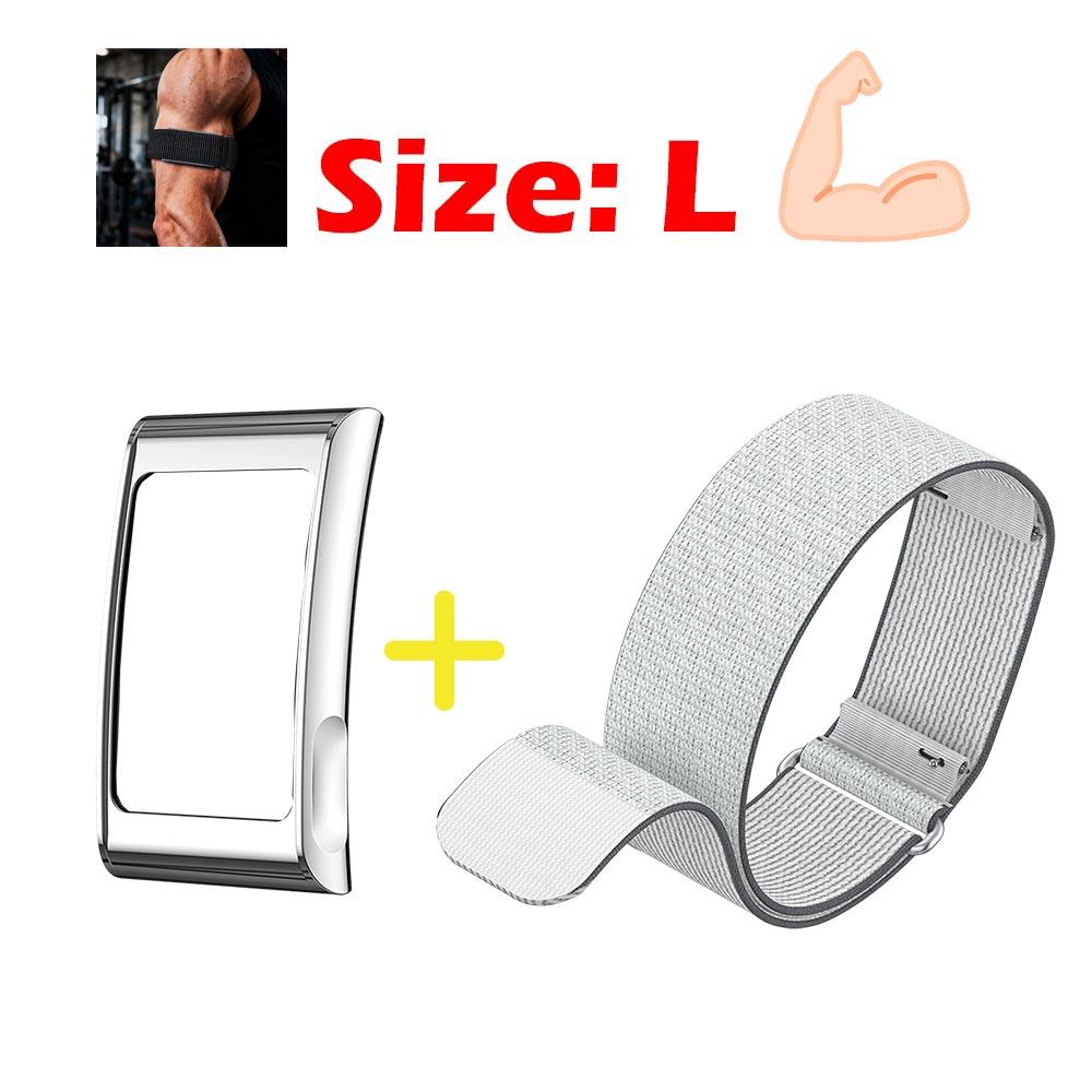 Metallrahmen + Nylonband für Amazfit Helio Armband Armband Bizeps Sport Ersatz Zubehör für Amazfit Helio Armband