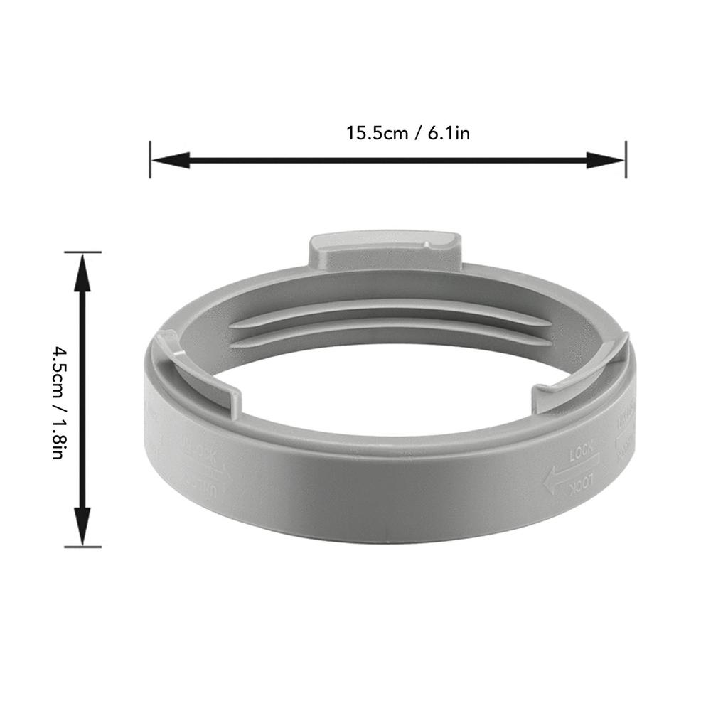 Air Conditioner Exhaust Hose Coupler 5.9in Universal Round Connector AC Coupling Extension Support CW CCW Thread for 150mm Hose