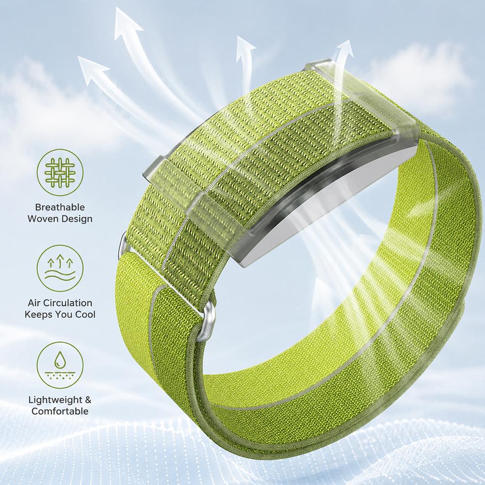 Durable Magic Buckle Nylon Strap for COROS Heart Rate Monitor Feather Weave Lightweight Band Sport Replacement Wristband Accs