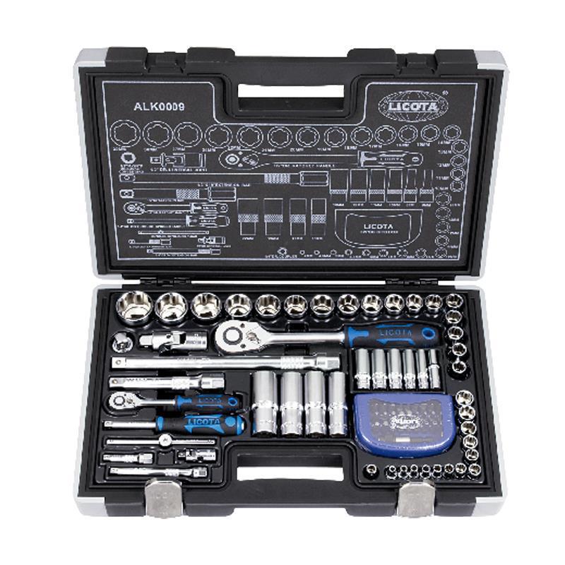LICOTA 1/4 & 1/2 Ratchet Wrench Socket Set, USA Imported