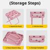 2-In-1 Foldable Backpack Stool Portable Camping Chair With Storage Bag Lightweight Fishing Stool For Outdoor Travel Hiking