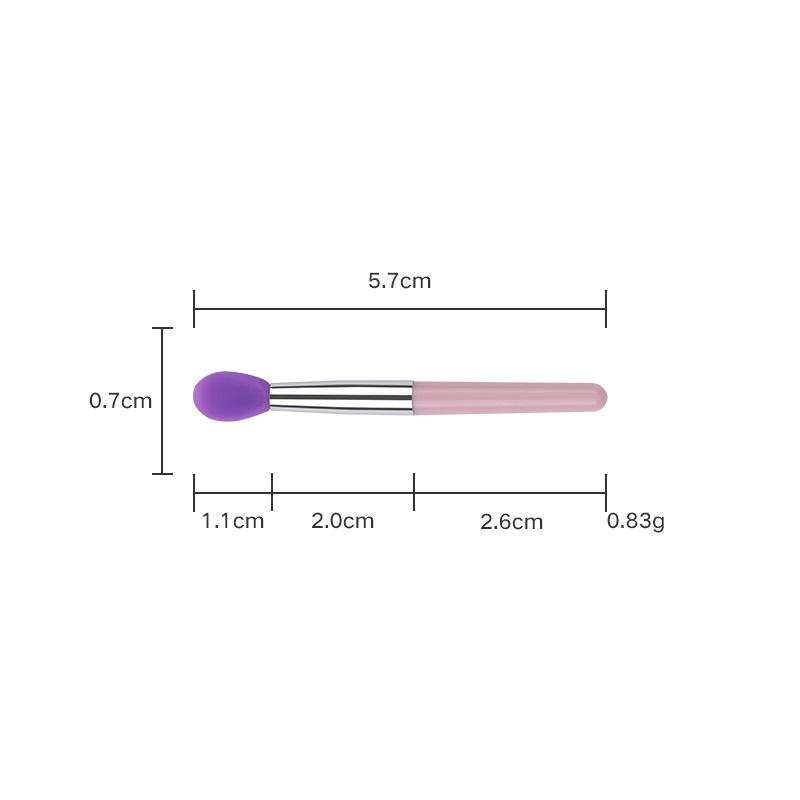 Silikonowy Pędzel do Ust z Osłonką Narzędzie do Makijażu oczu do Rozcierania Błyszczyka