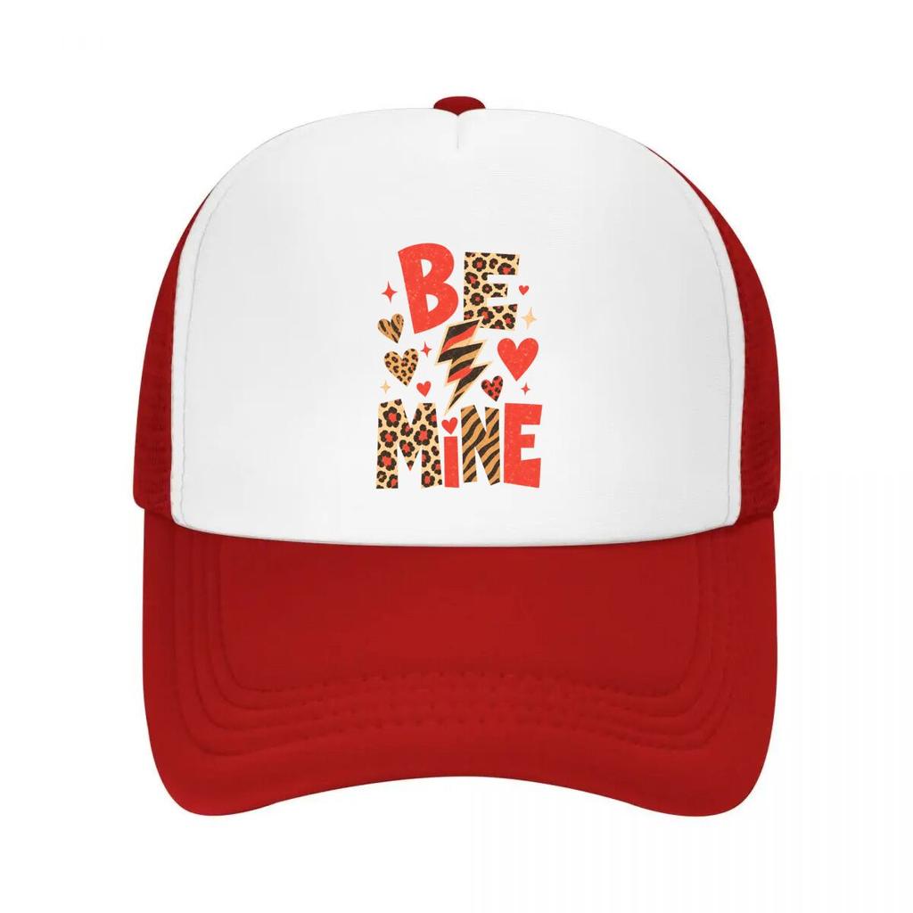 Wild Valentine Love Bolt Typography Mesh Baseball Cap Casual Hat Outdoor  For Womens Unisex FeUnisex