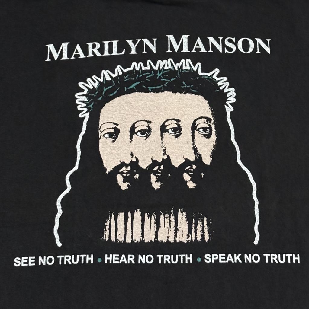 Marilyn Manson Believe Tour Vintage 90er Gr.L Single Stitch Riesen T-Shirt REPRINT Unisex T-Shirt