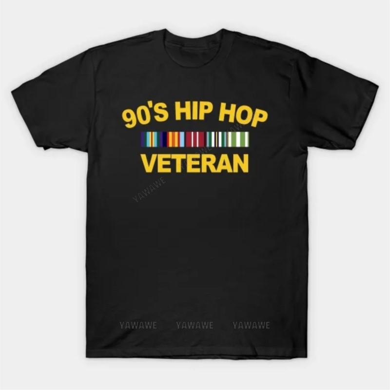 

Adult tee tops teenager teeshirt 90s Hip Hop Veteran T Shirt brand casual short sleeve for men Oversized mens summer tshirt S